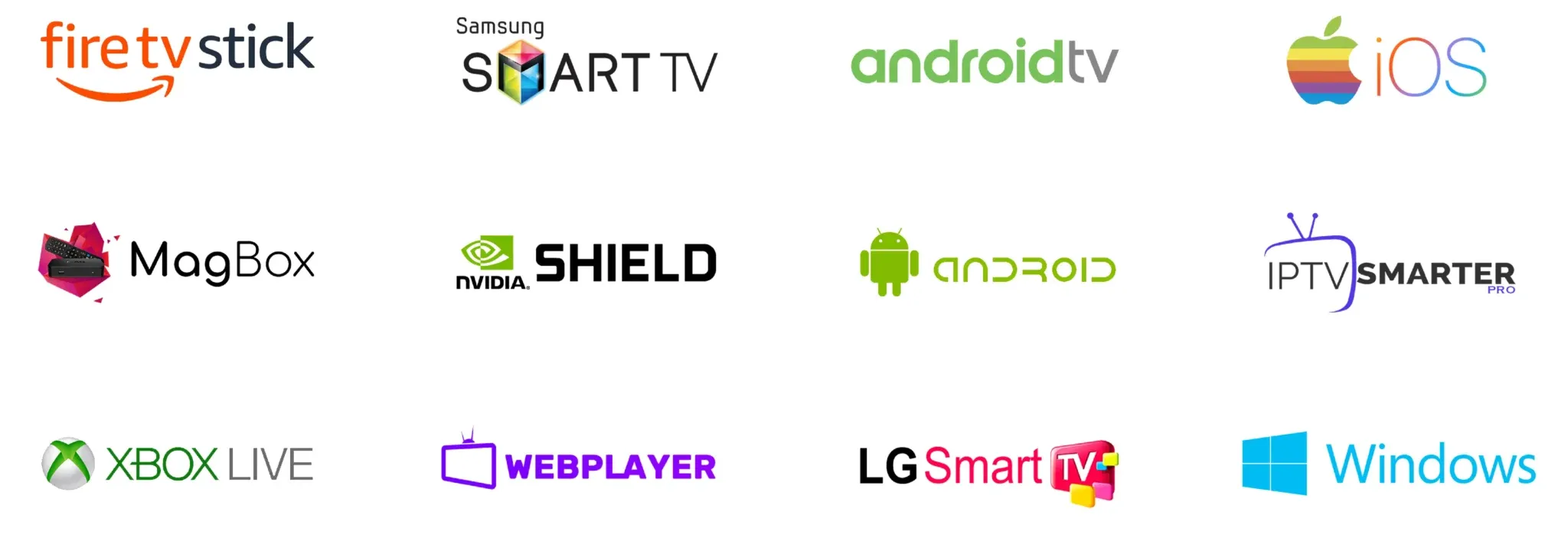 Balkan IPTV kompatibel mit Fire TV Stick, Samsung & LG Smart‑TV, Android TV, Apple TV, MAG‑ und Formuler‑Box